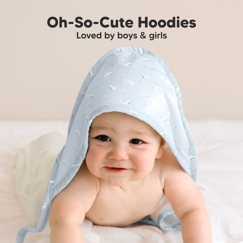 KeaBabies towel helps keep toddlers dry on chilly mornings.