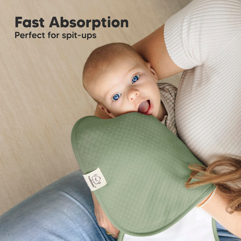 KeaBabies gift-pack burp cloths in kraft box for registries
