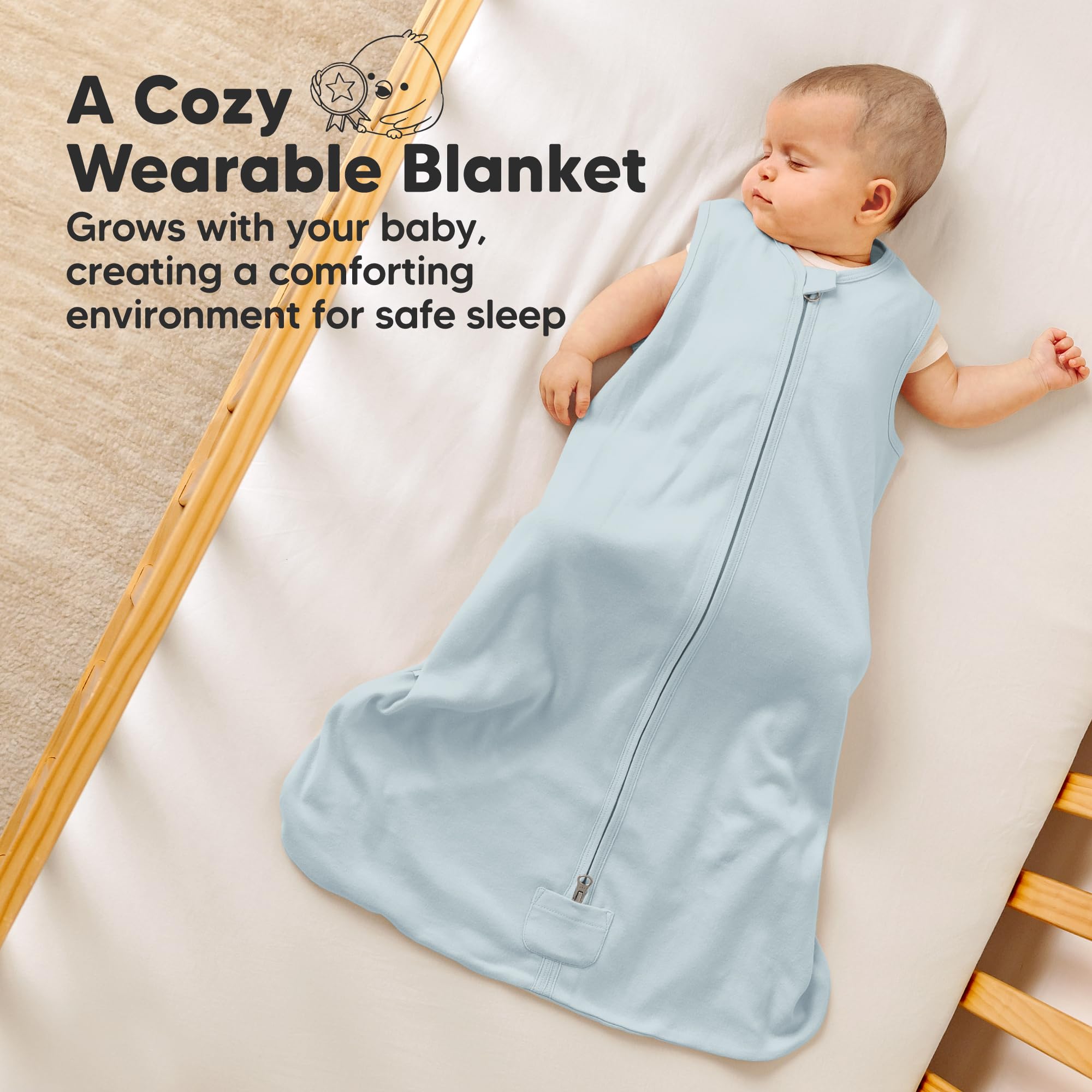 Growth-friendly 6-12 month size with long length design