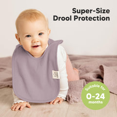 KeaBabies Hallo bib with absorbent fleece backing keeps outfits dry