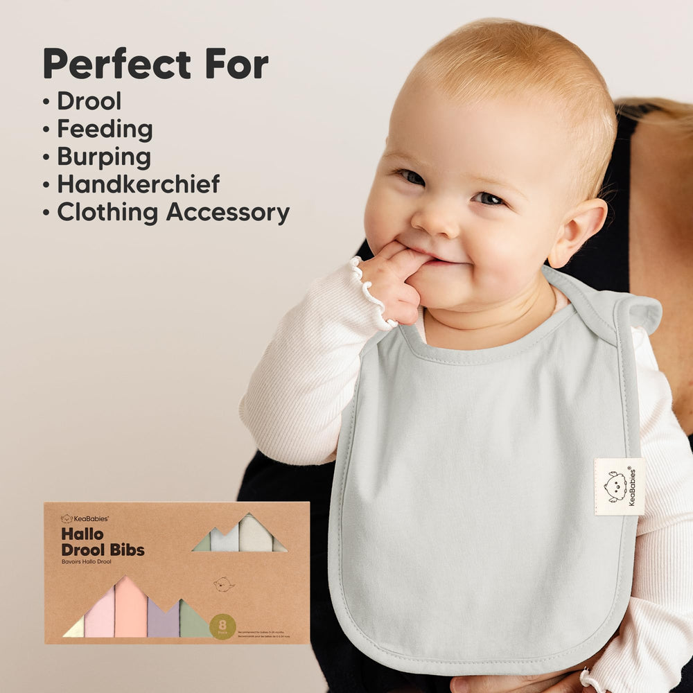 KeaBabies Hallo bib gift-ready box for new parents