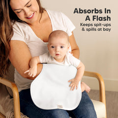 KeaBabies Hallo Burp Cloths measure 22 by 12 inches for full coverage.