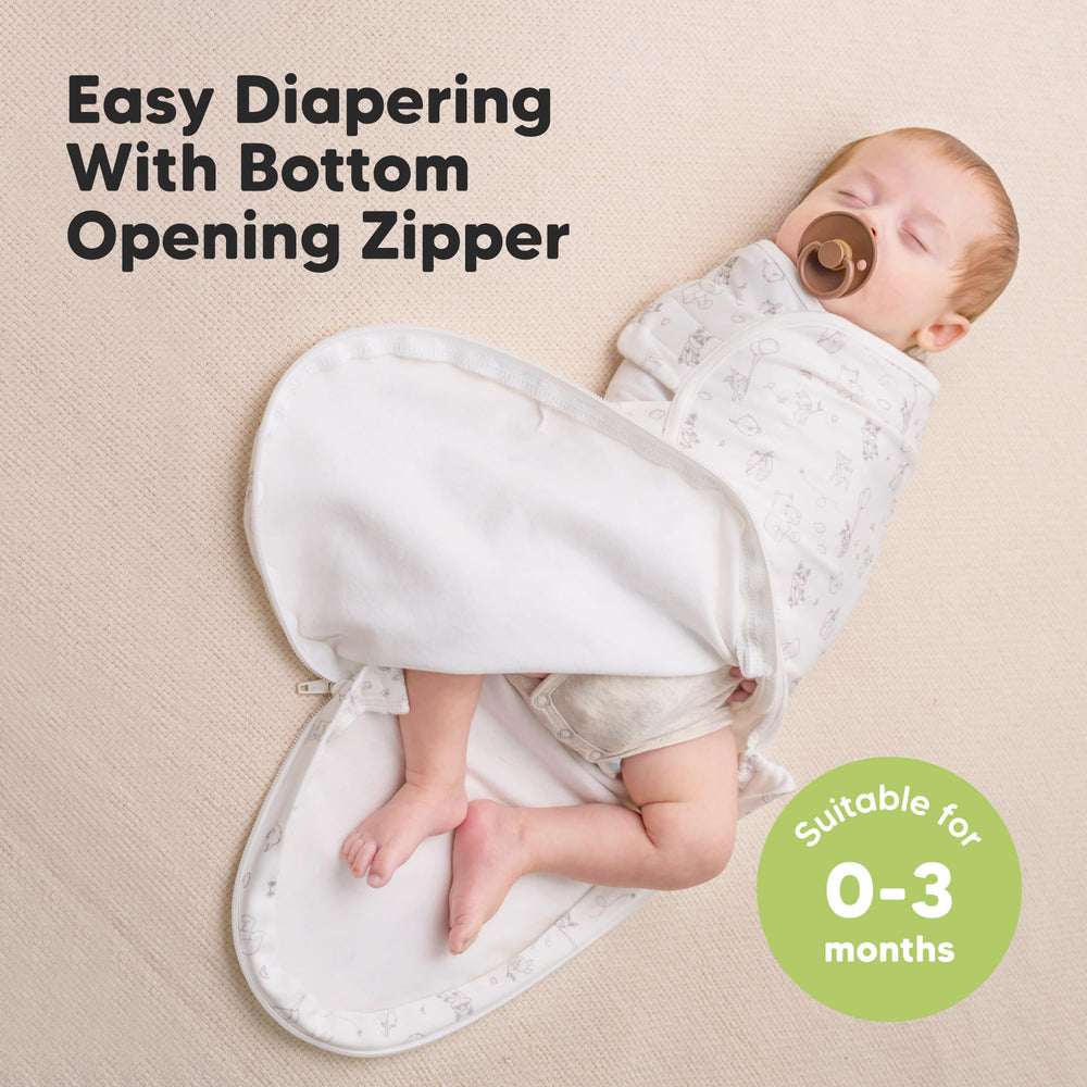 KeaBabies hip-healthy design supports safe hip movement for newborns