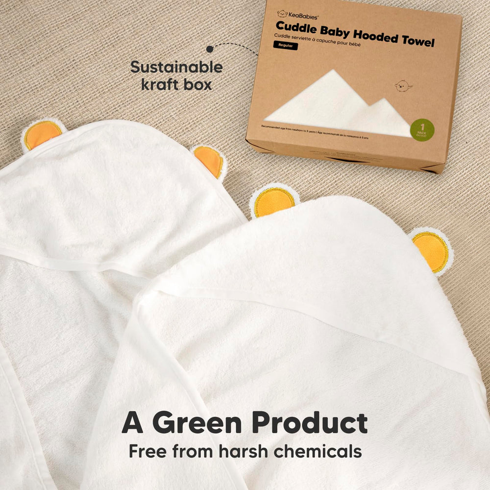 KeaBabies hooded towel is machine washable and dryer-friendly