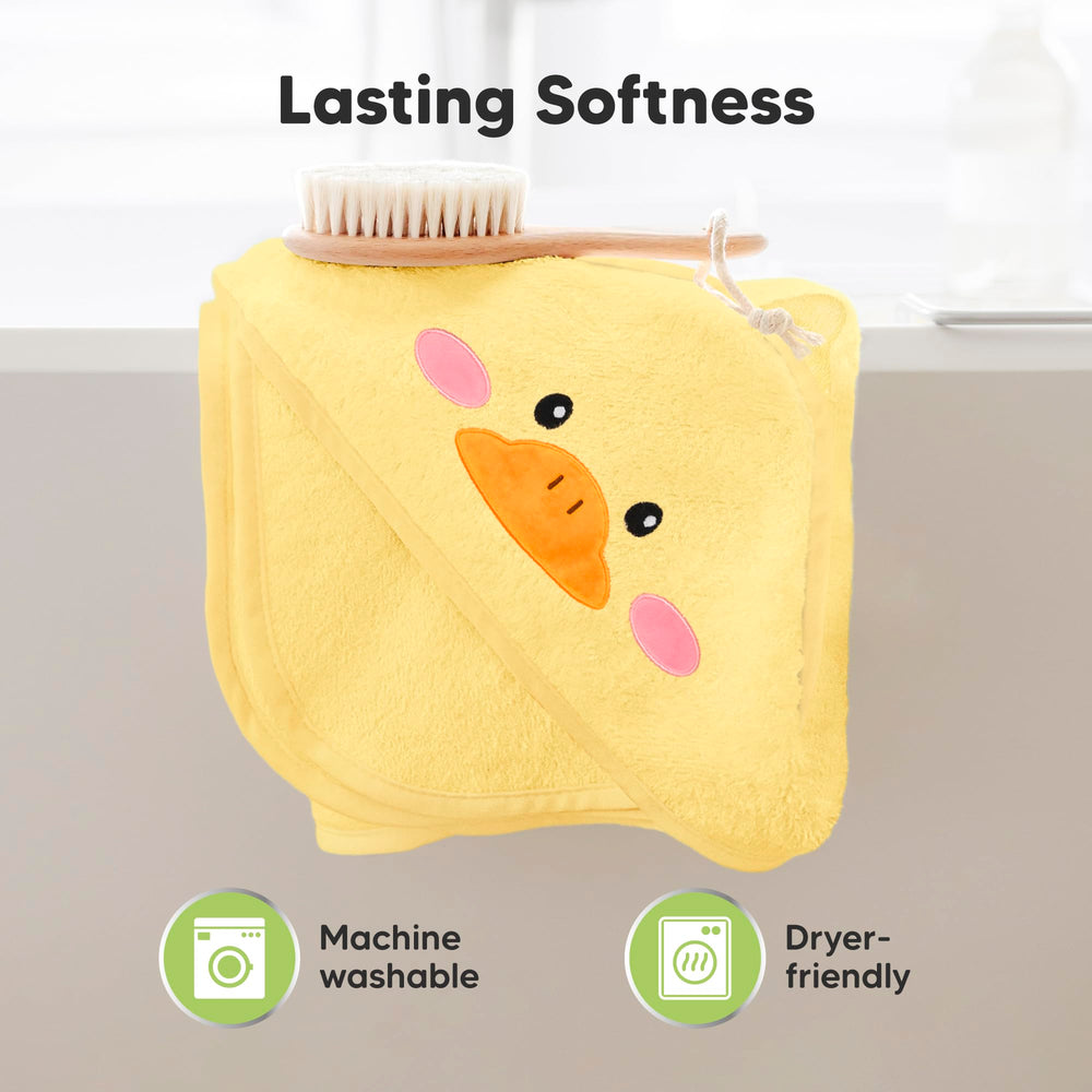 KeaBabies duck design adds playful appeal during bath time.