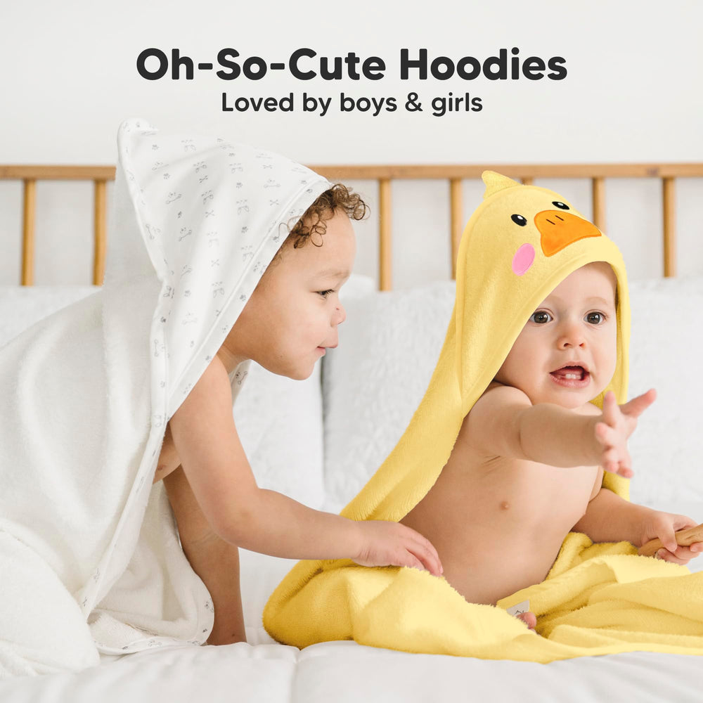 KeaBabies hooded towel dries baby efficiently after bath.