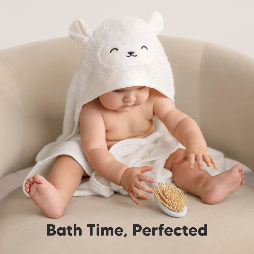 KeaBabies hooded towel close-up texture highlights quality and care