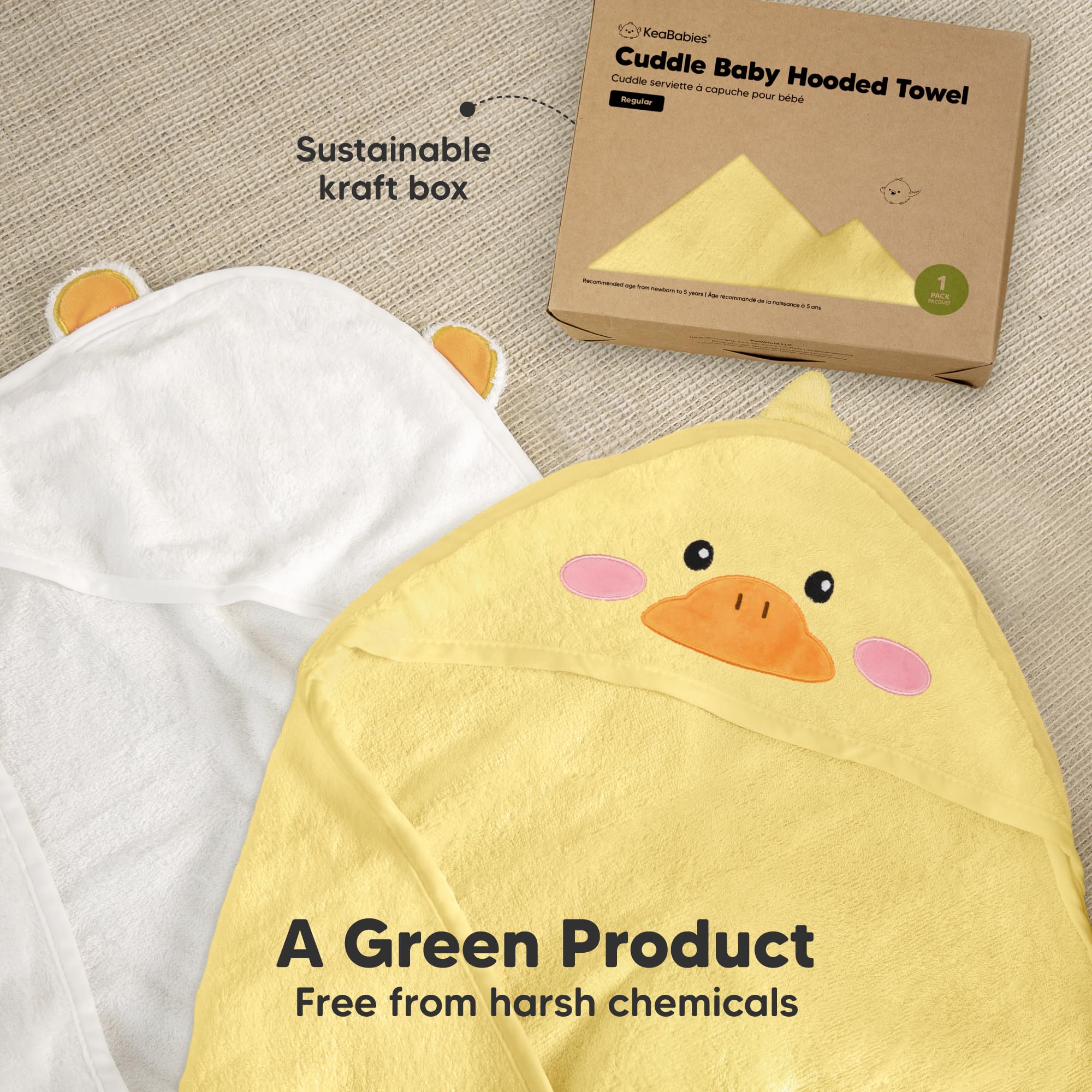 KeaBabies towel is durable and long-lasting for years of use.