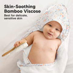 KeaBabies towel, 500gsm, extra thick and plush for cozy drying.