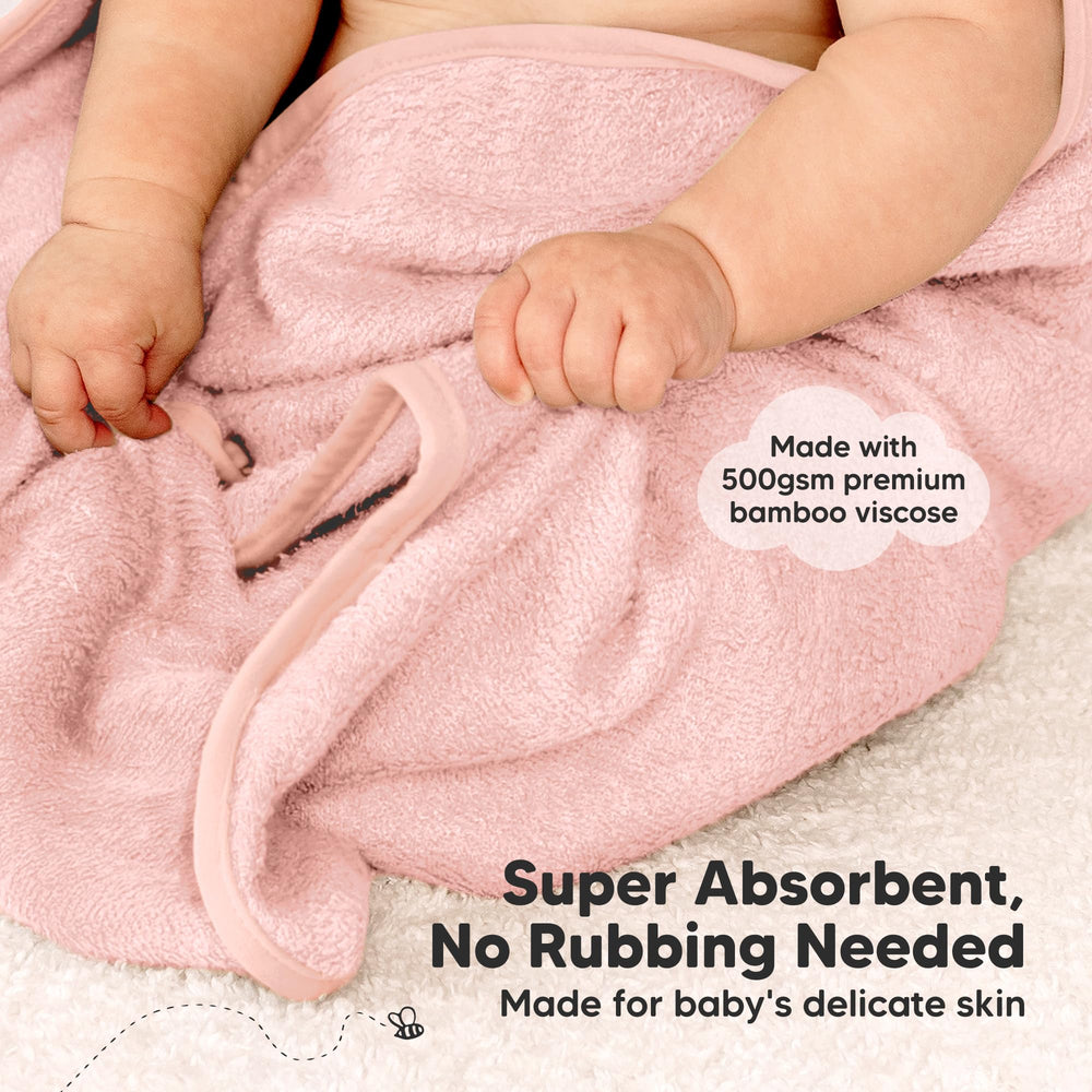 KeaBabies hooded towel gender-neutral design for newborns and toddlers.