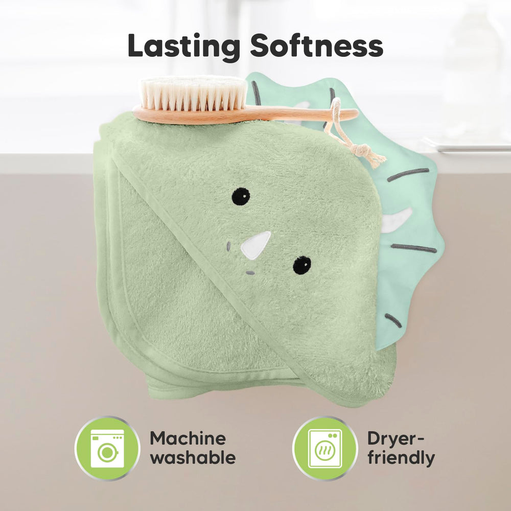 Keababies hooded towel gentle on sensitive skin.