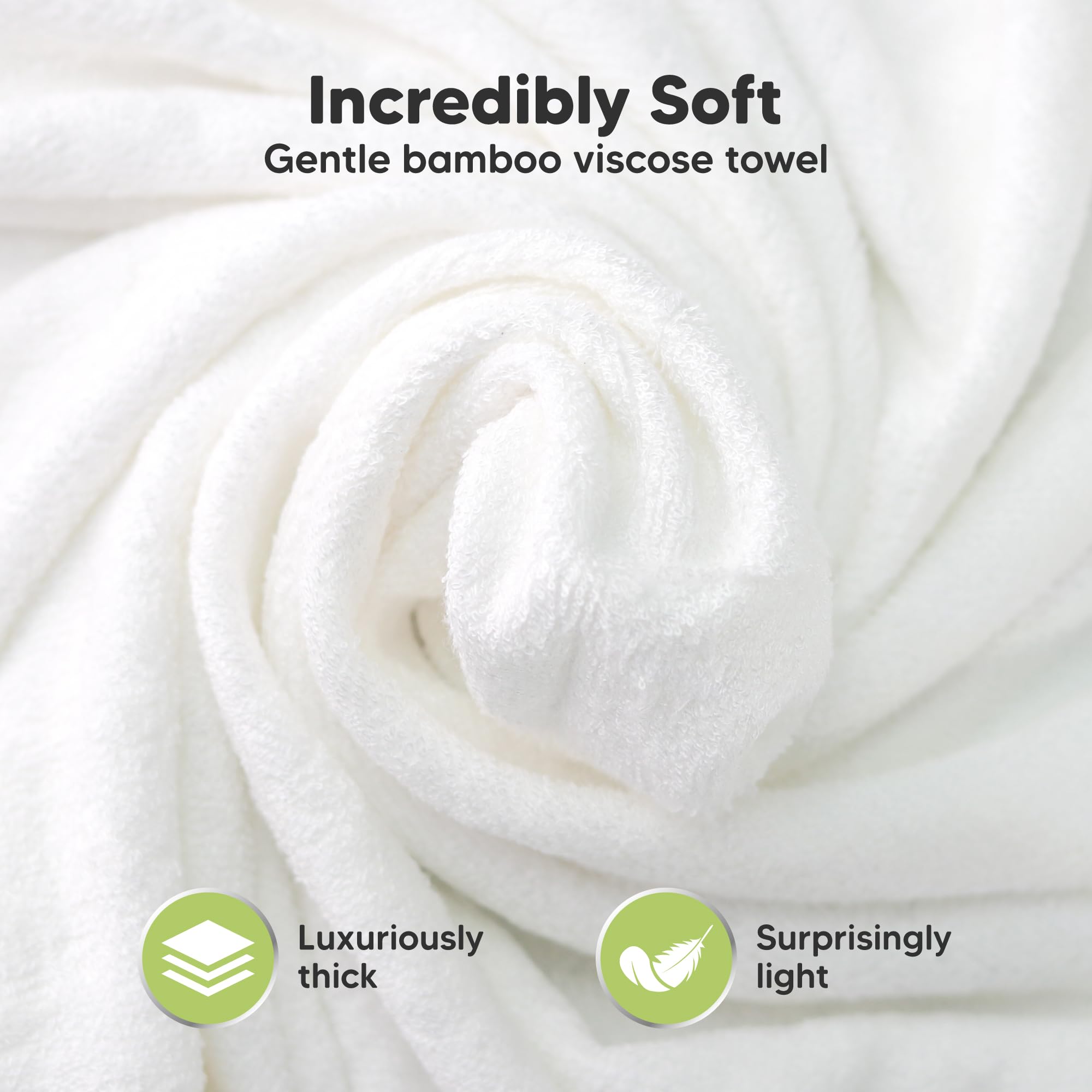 KeaBabies large hooded towel (35x35) provides long-lasting coverage.