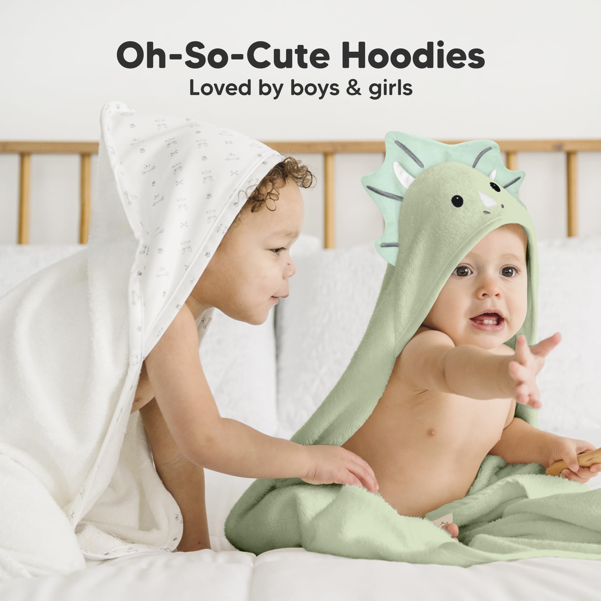 Keababies hooded towel supports toddler growth and use beyond infancy.