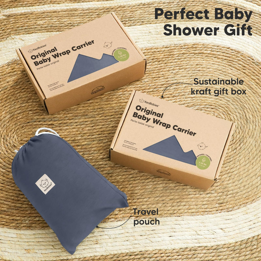 KeaBabies infant carrier soft-touch Raven for calm moments