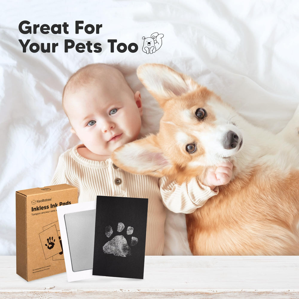 KeaBabies Ink Pad with Window highlights detailed imprints for display.