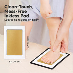 KeaBabies Inkless Baby Foot Print Kit preserves tiny feet clearly.