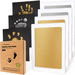 KeaBabies inkless hand and foot kit captures tiny prints without ink on skin.