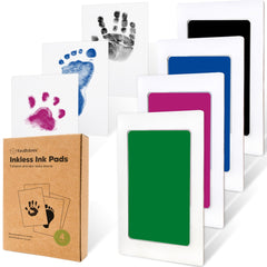 KeaBabies inkless baby handprint kit captures tiny hands cleanly for lasting memories.