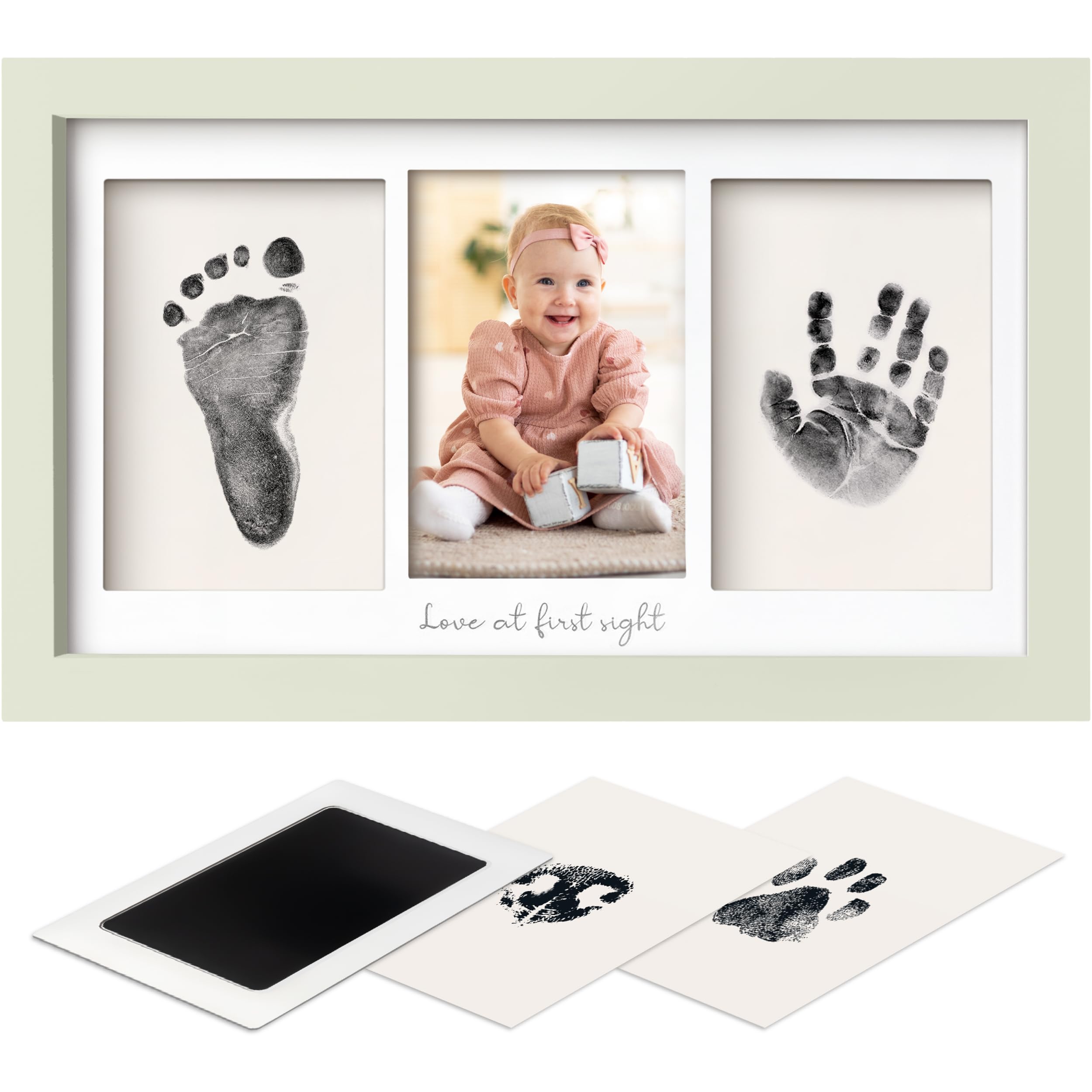 KeaBabies Inkless Handprint Kit captures delicate baby handprints cleanly for lasting keepsakes