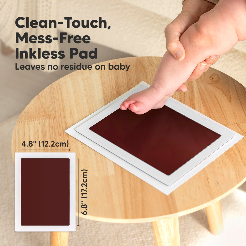 KeaBabies inkless kit footprint reveals detailed print without ink mess
