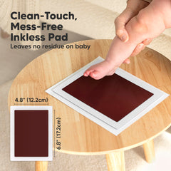 KeaBabies inkless kit footprint reveals detailed print without ink mess