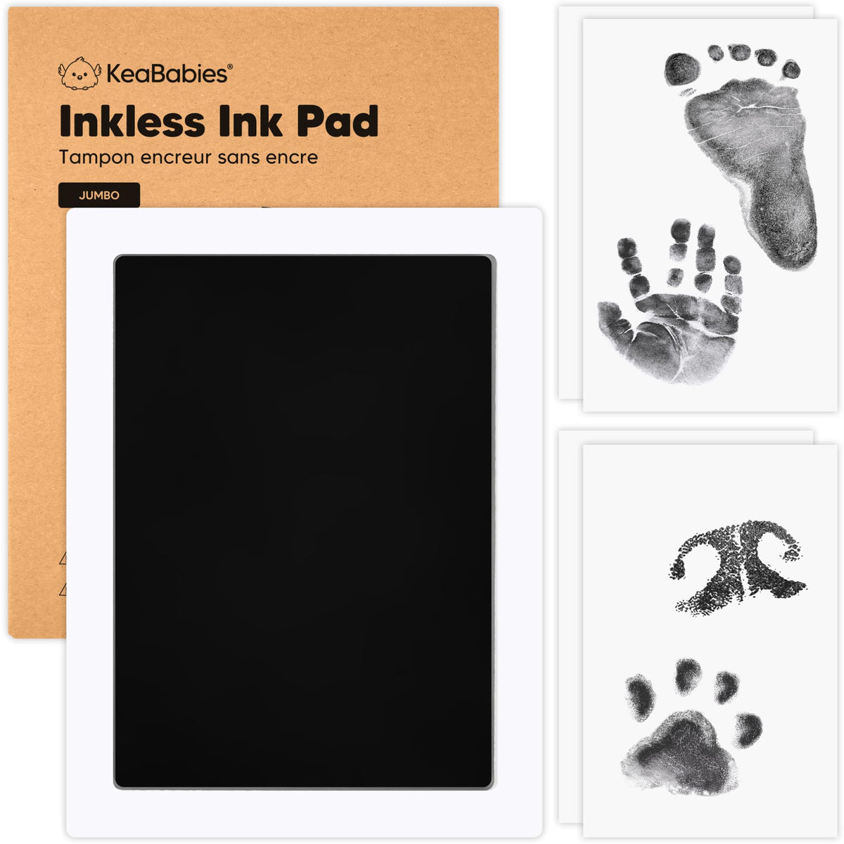 KeaBabies inkless kit main image for mess-free newborn keepsakes