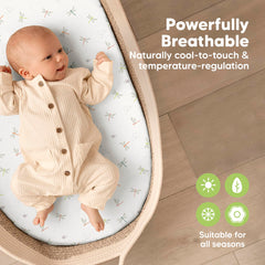 KeaBabies Isla sheet easy on and off with SnugFit tech