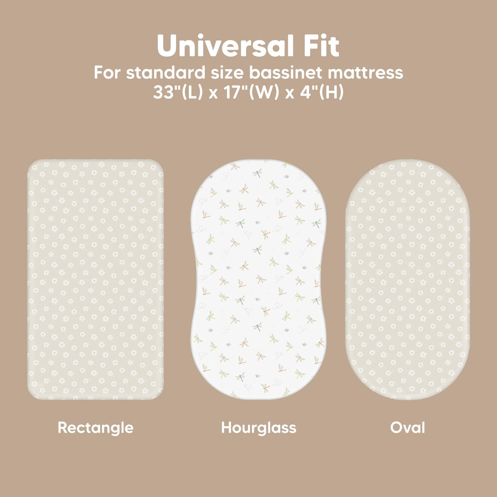 KeaBabies Isla bassinet sheet compatible with Halo Bassinest
