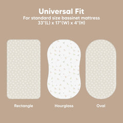 KeaBabies Isla bassinet sheet compatible with Halo Bassinest