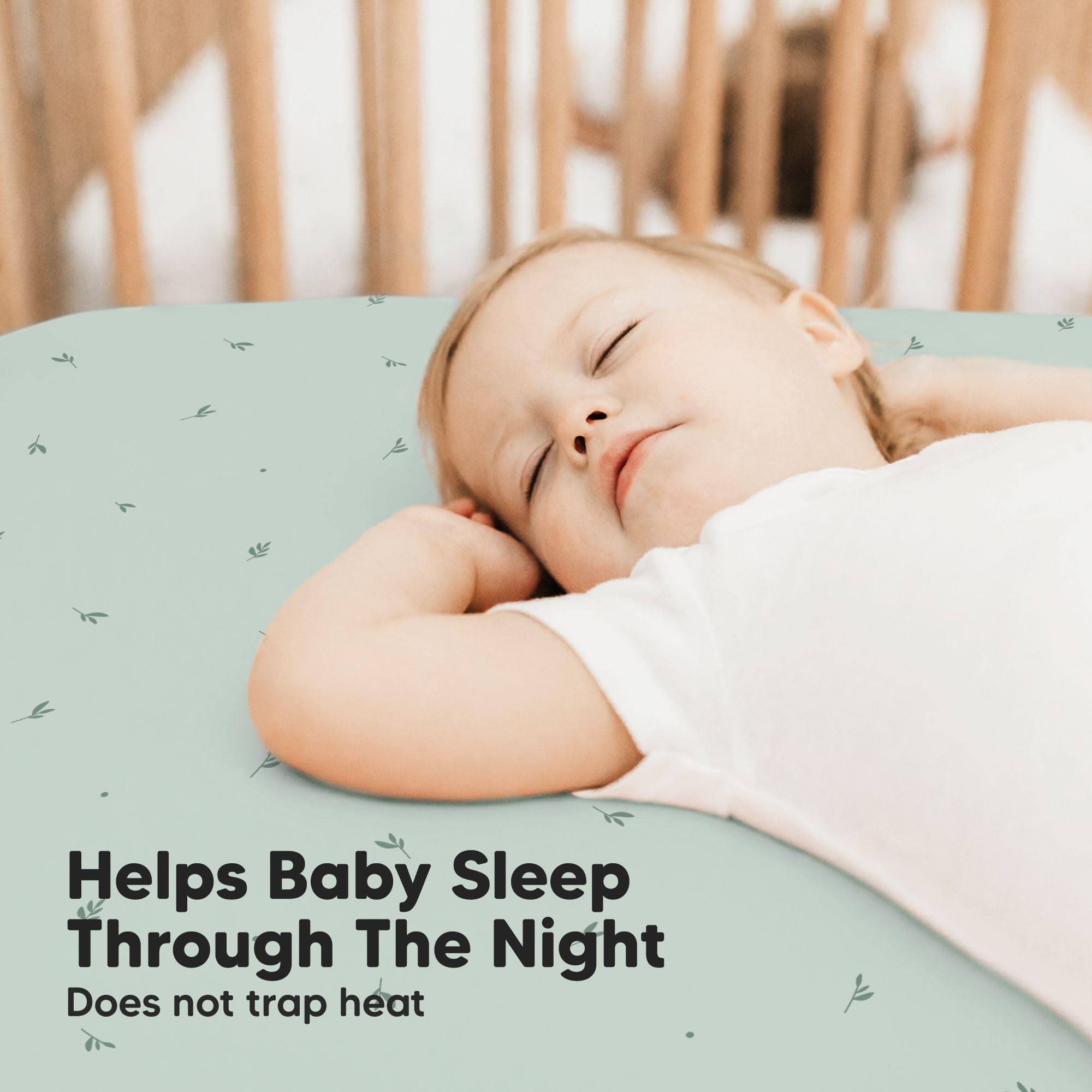 KeaBabies Isla breathable bamboo sheet is machine washable.