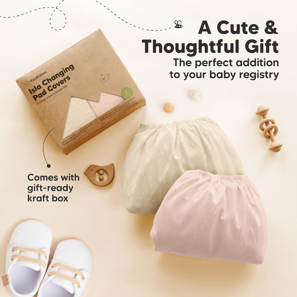 KeaBabies Isla gift-ready packaging makes a thoughtful baby shower gift.