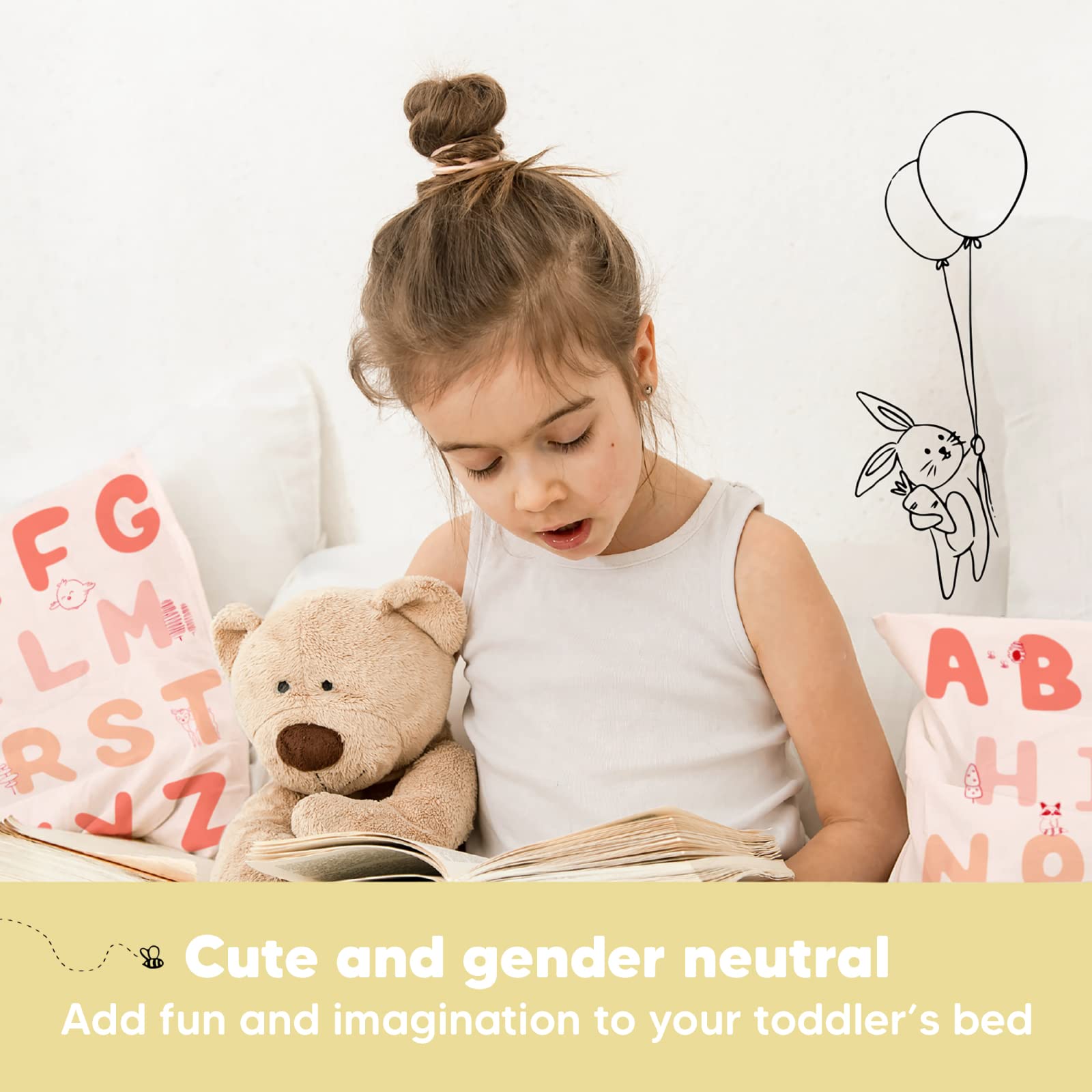 KeaBabies kid-friendly pillow set for travel, sleepovers, and naps