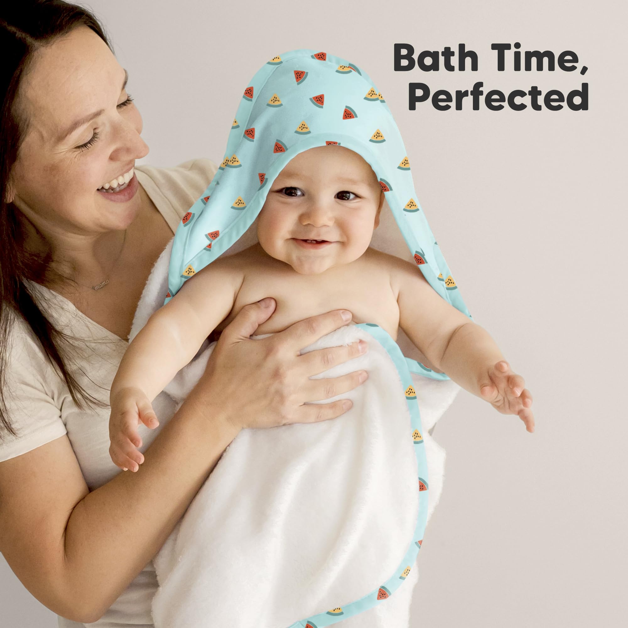 KeaBabies large 35x35 towel provides full body coverage for growing babies