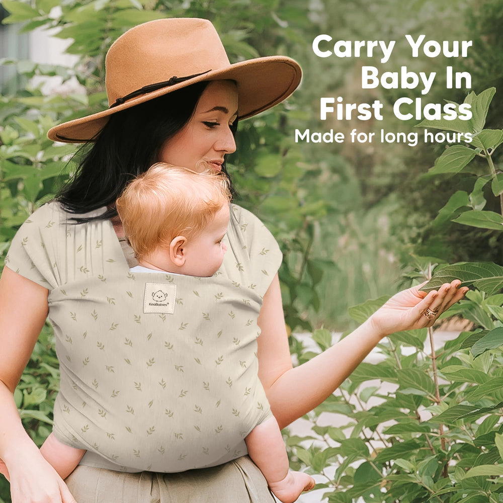 KeaBabies Leafy wrap doubles as pregnancy support and nursing cover for parents.