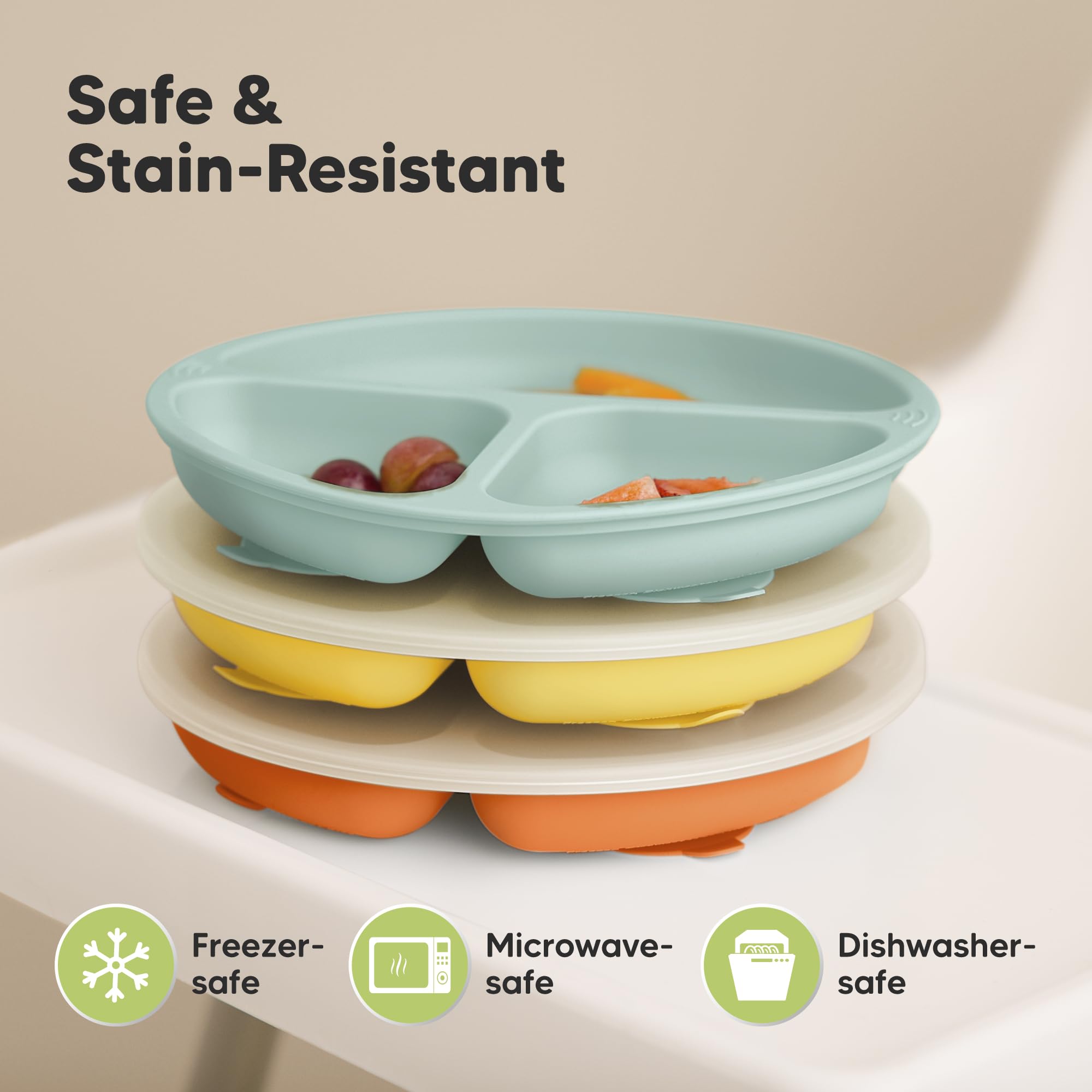 KeaBabies lid-doubles-as-storage serves as a convenient leftovers tray.