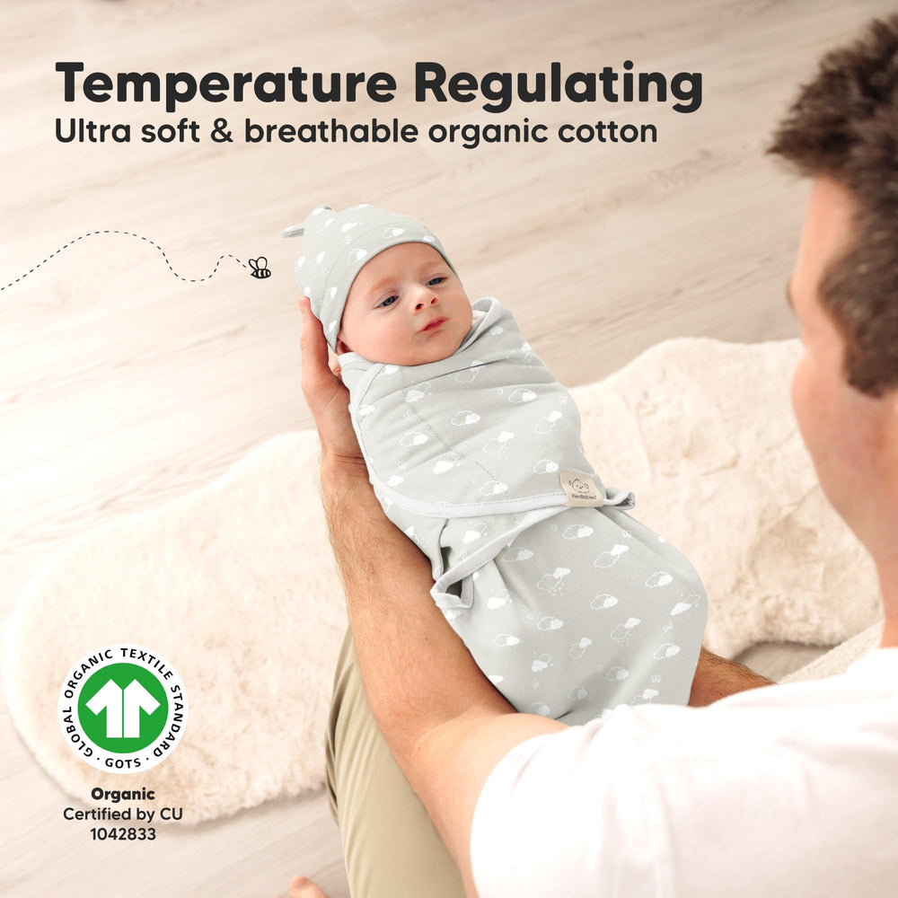 KeaBabies lightweight breathable 0-5 tog fabric displayed for year-round comfort