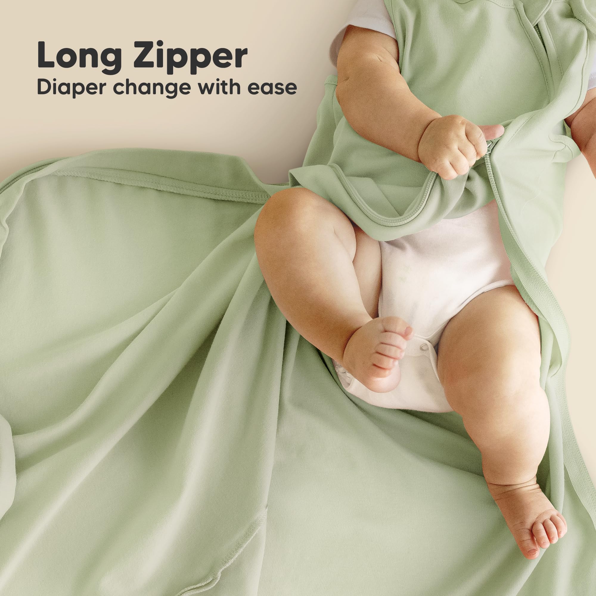 KeaBabies Lightweight breathable sleep sack for all seasons.