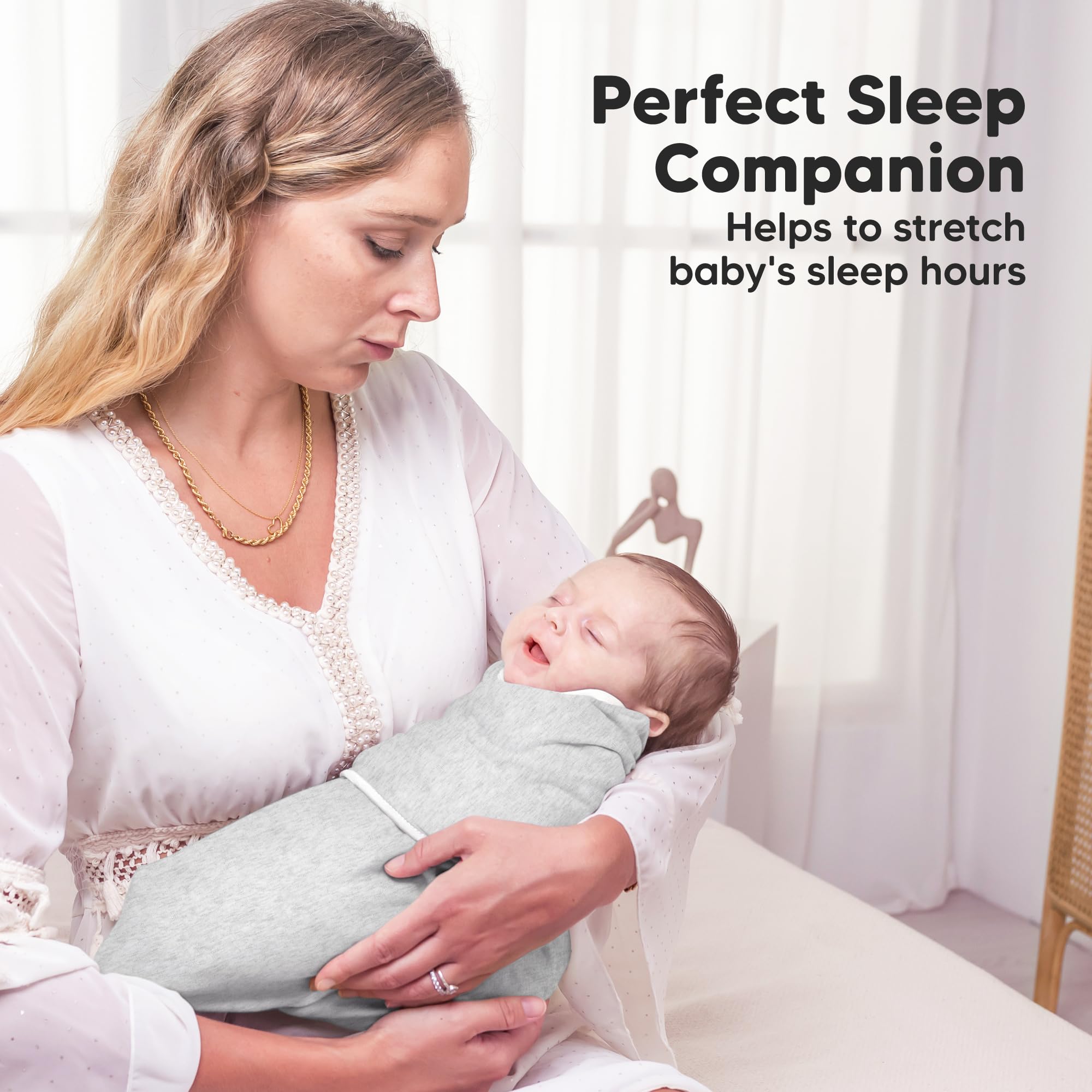KeaBabies lightweight sleep sack keeps little one comfortable in all seasons.