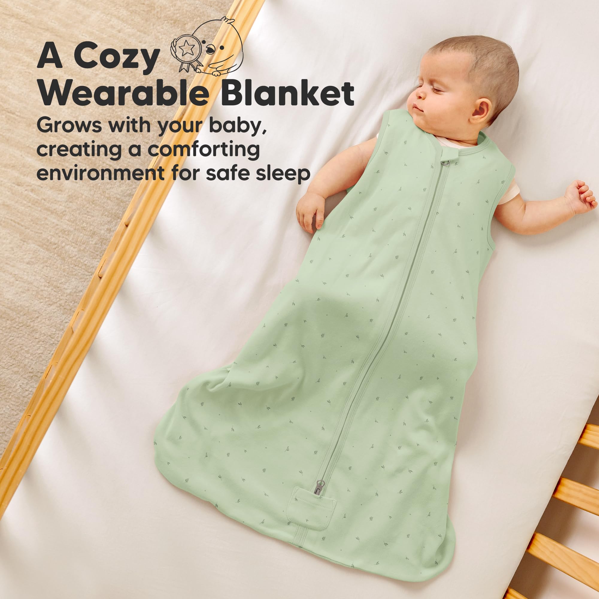 KeaBabies lightweight fabric shown with baby pajamas for year-round layering.