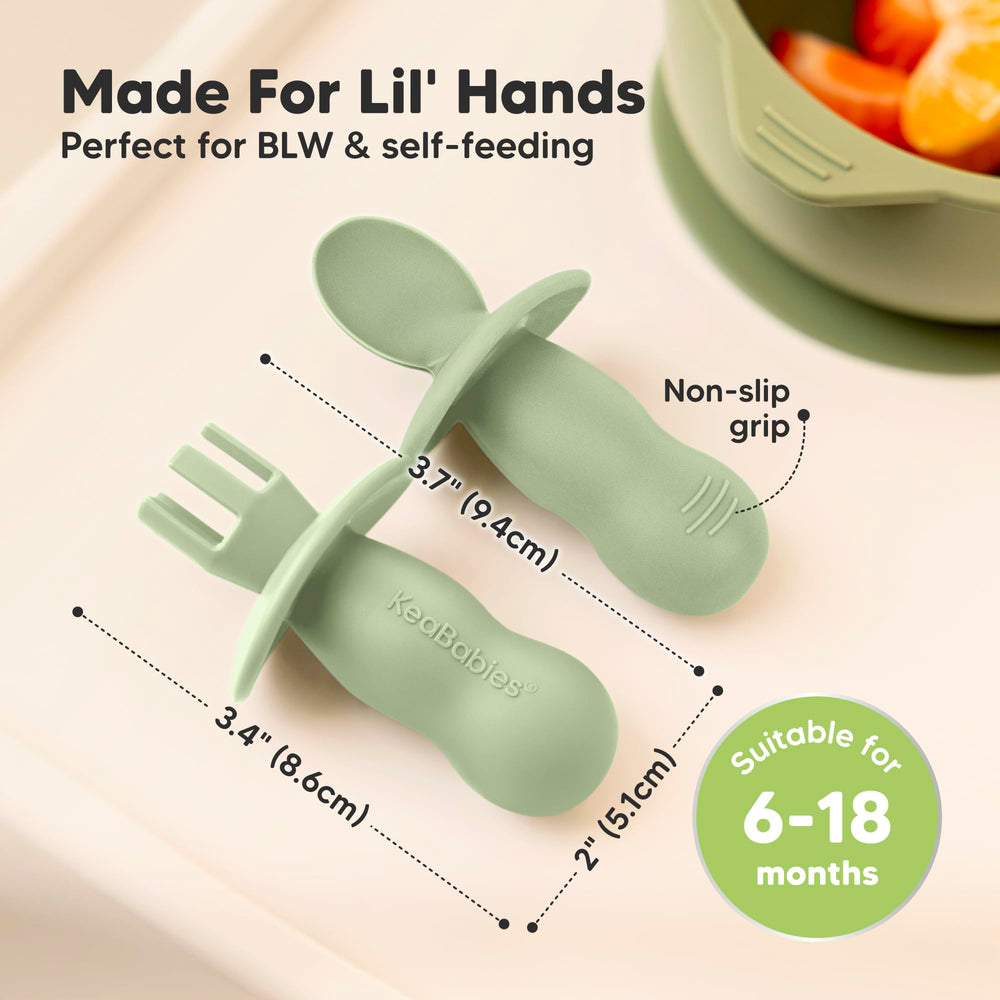 KeaBabies Lil' Prep set – anti-choke barrier keeps feeding gentle and reassuring