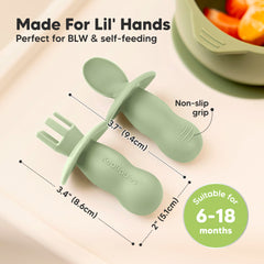 KeaBabies Lil' Prep set – anti-choke barrier keeps feeding gentle and reassuring