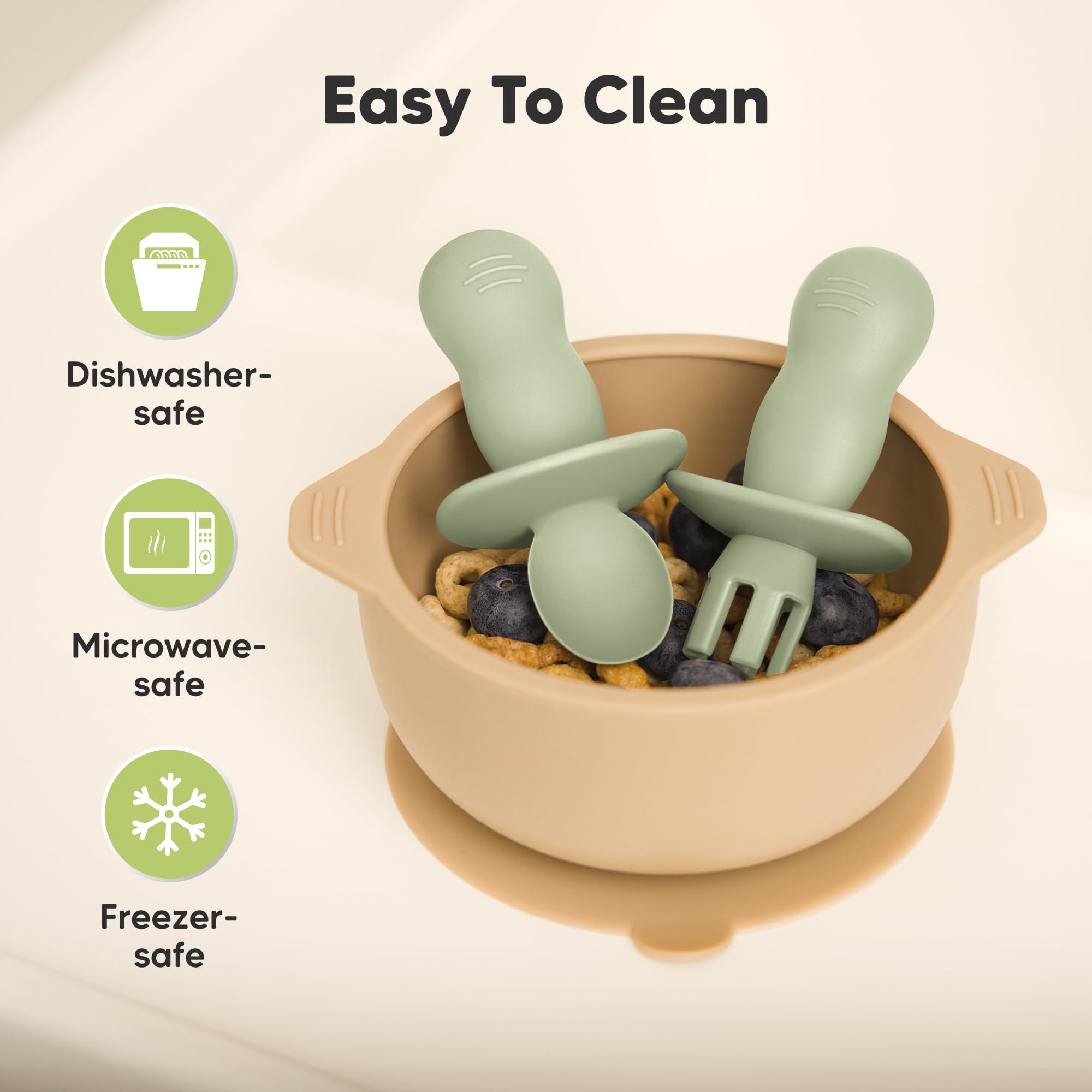 KeaBabies Lil' Prep set – dishwasher safe for quick cleanup after meals