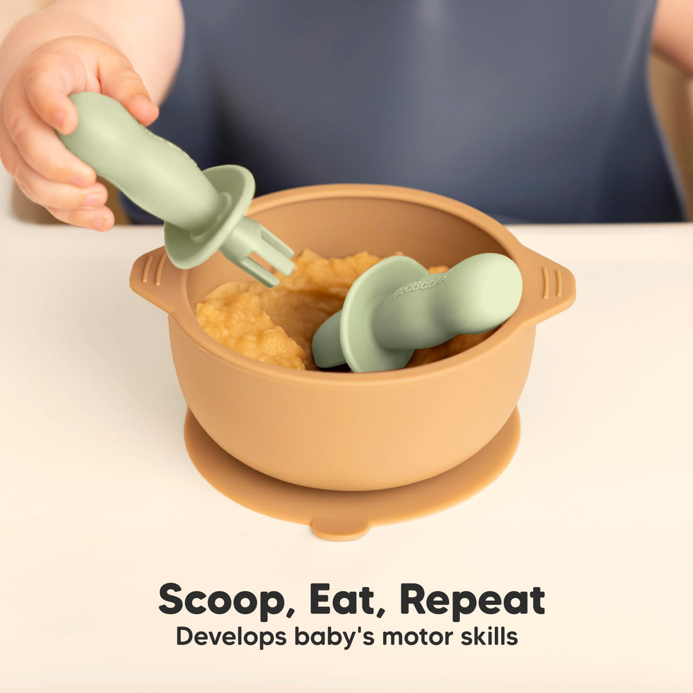 KeaBabies Lil' Prep set – soft silicone texture gentle on gums