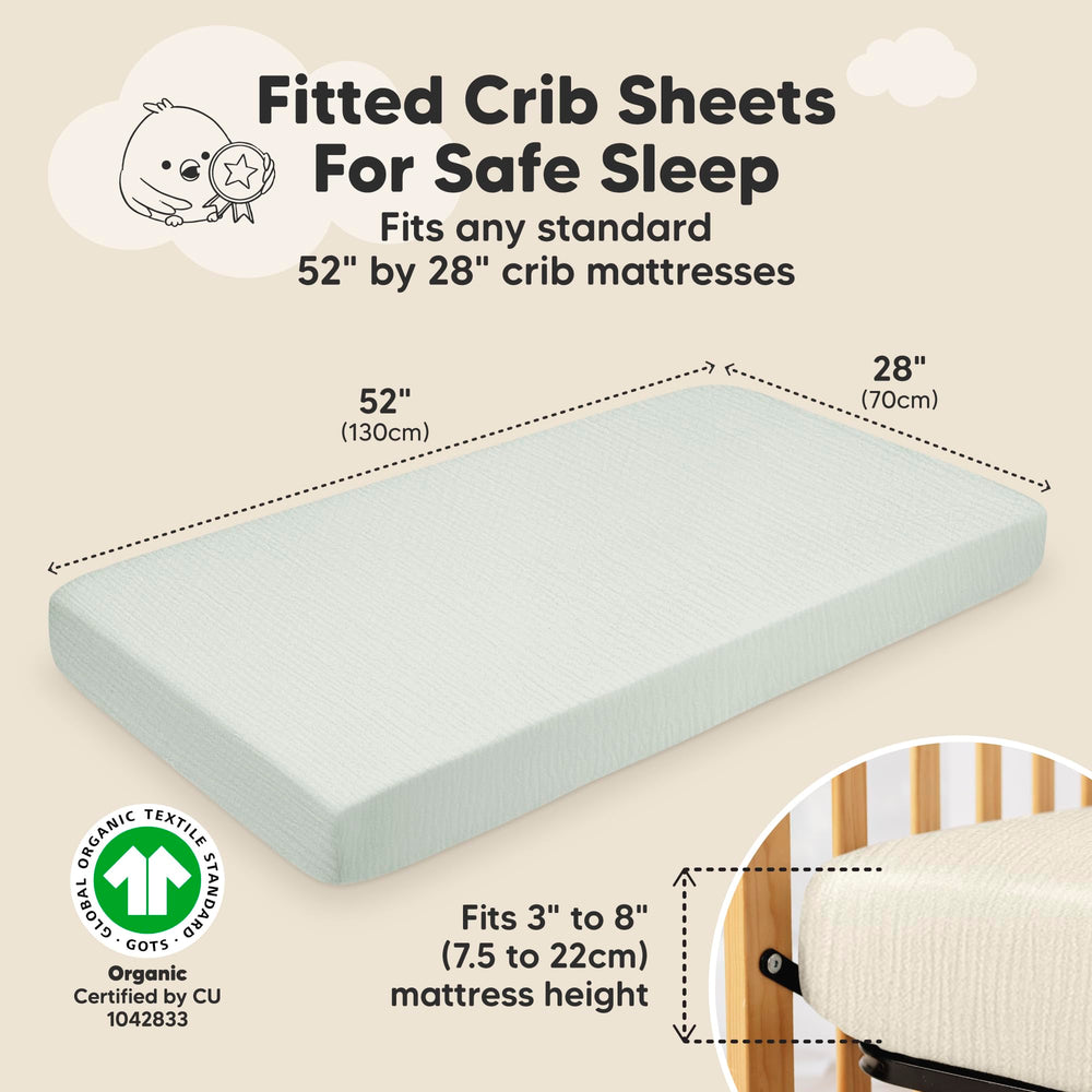 KeaBabies Lyra sheets are durable and machine washable for busy households