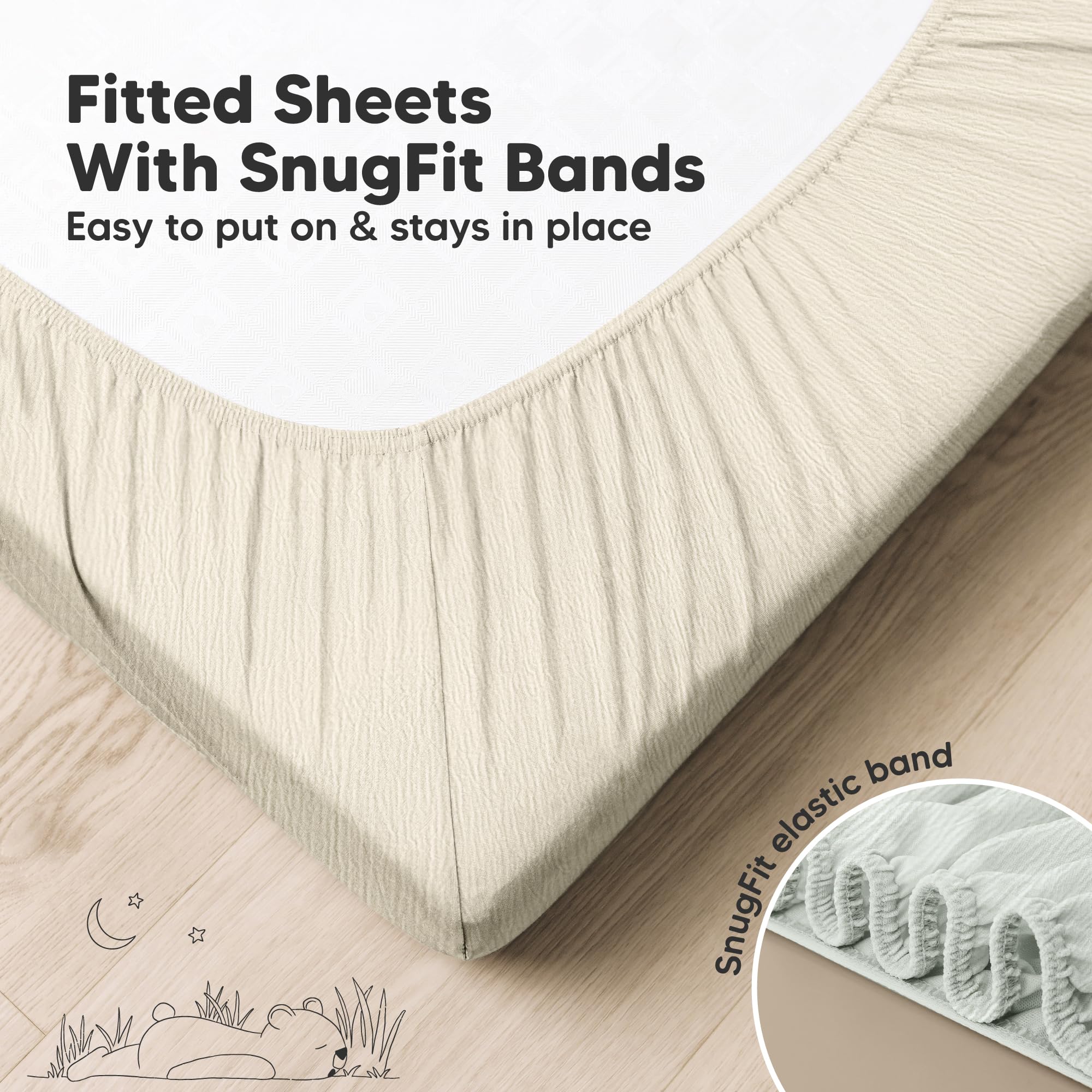 KeaBabies Lyra uses GOTS-certified organic cotton for quality fiber