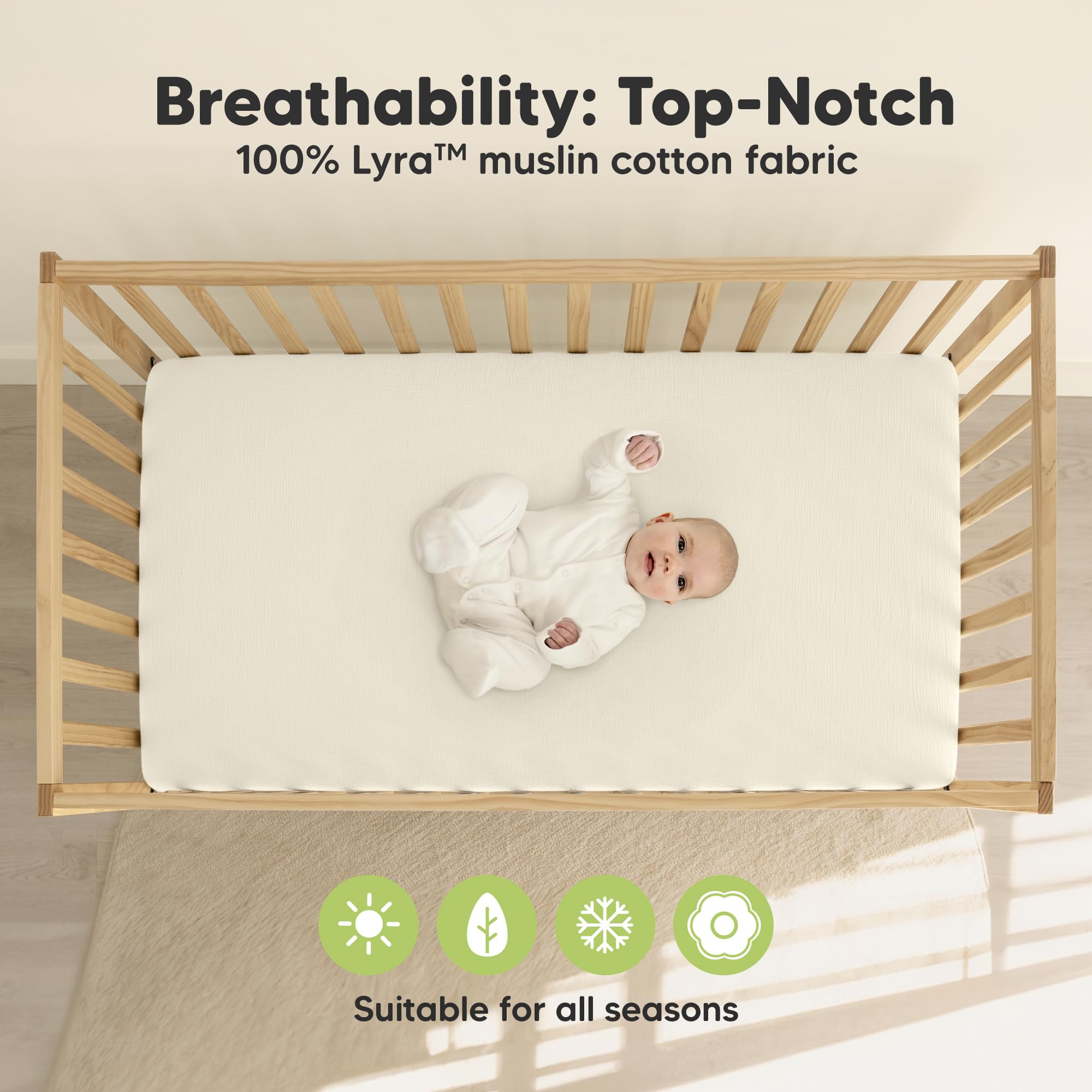 KeaBabies Lyra neutral willow pack complements any nursery decor