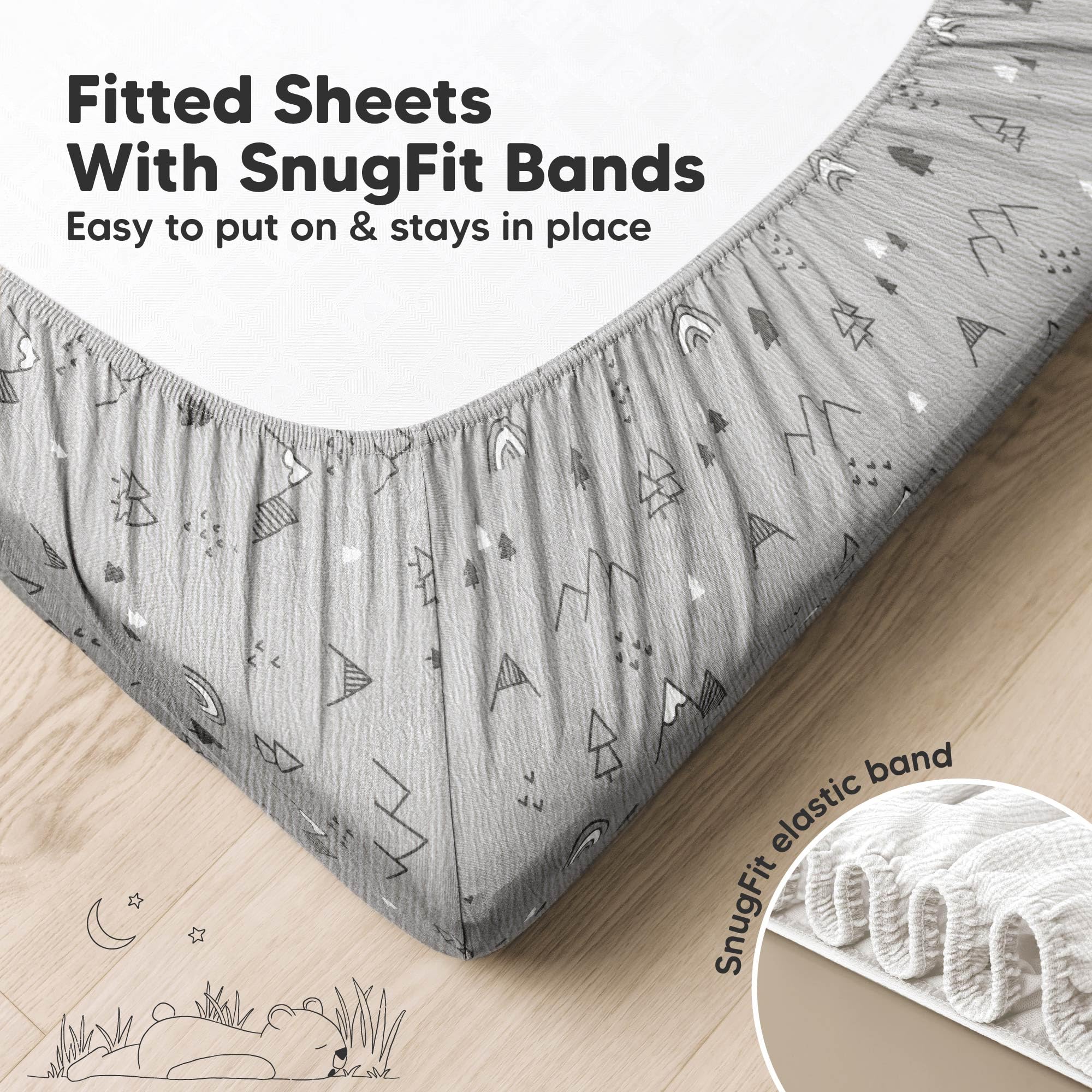 KeaBabies Lyra is machine washable for easy cleanup