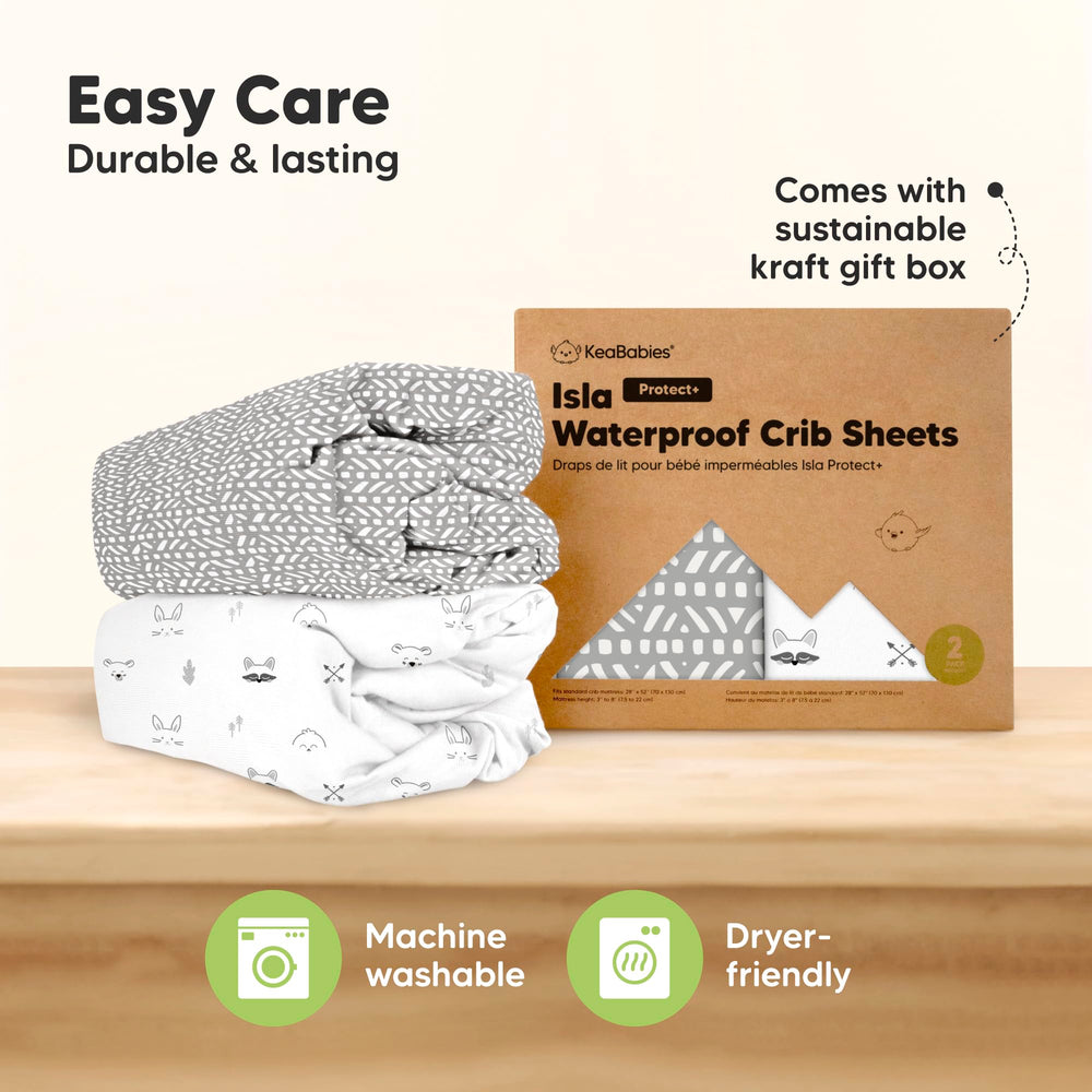 Machine-washable design simplifies cleanup after spills.