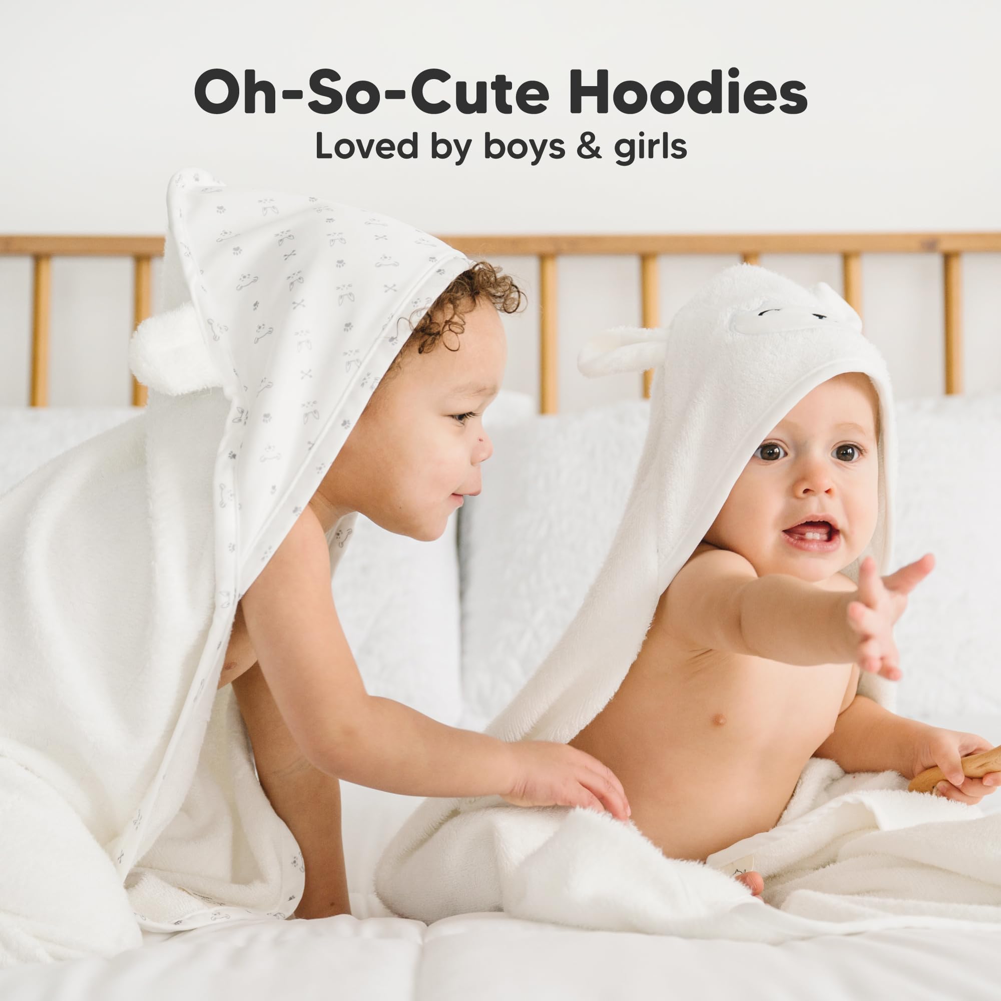KeaBabies machine-wash and dryer-friendly towel for easy care.