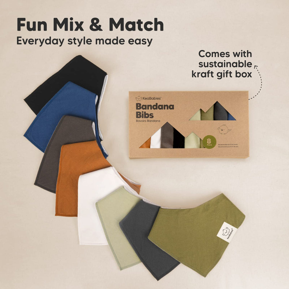 KeaBabies bibs are machine washable and easy to care for busy parents.